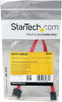 StarTech.com 0.3m SATA Extension Cable - 30cm 7 pin SATA Extension - 7 pin SATA Extension Cable - 7 pin SATA Extension cord, Red, 1 Count (Pack of...