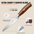 TUO Utility Knife, Small Kitchen Knife, 5 inch Paring Knife High Carbon German Stainless Steel Cutlery with Ergonomic Pakkawood Handle...