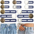 12 Pcs Button Extenders for Jeans, Jean Button Extender, Button Extender for Pants Button Extender, Waist Extenders for Pants for Men Women, Insta...