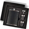 Hip Flask Gift Set, Hip Flasks for Liquor for Men with Black Leather Cover, 8 Oz Hip Flask Set, 18/8 Stainless Steel Hip Flasks for Liquor with 2 ...