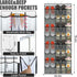 40 Large Over the Door Shoe Organizer Shoe Rack for Door Gray Mesh Pockets Hanging Shoe Organizer for Closet Shoe Holder Rack Behind Door Hanger H...
