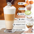 Zulay Kitchen Duracell Powered Milk Frother Handheld Foam Maker - Whisk Drink Mixer for Coffee, Latte, Matcha, Cappuccino - Mini Foamer by Milk Bo...