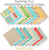 Pattern Paper Pack - Summer Fun - Scrapbook Premium Specialty Paper Single-Sided 12"x12" Collection Includes 16 Sheets - by Miss Kate Cuttables...