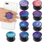 9 Pieces Cell Phone Grip Holder Collapsible Phone Holder Colorful Self-Adhesive Finger Ring Sublimation Phone Holders for Smartphone and Tablets (...