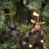Slifka Sales Co. 2 Piece Set Bear & Moose Pinecone Hanging Christmas Ornaments...