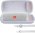 Hard Case Compatible with JBL Charge 5 Charge 4 Waterproof Bluetooth Speaker (White case)...