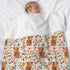 Highland Cow Boho Floral Baby Blanket Unisex, Soft Newborn Minky Blankets with Double Layer Dotted Backing, Farmhouse Themed Receiving Blankets, T...