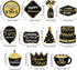 Blulu 30 Pcs Retirement Party Hanging Swirls Decorations Black Gold Retirement Party Supplies for Men Women 2025...