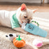 FIRJOY Funny Tumbler Plush Dog Toy - Cute Stanley-Shaped Cup Squeaky Dog Toy for All Dog Breeds and Sizes (Pool)...