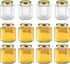 Encheng 16 oz Clear Hexagon Jars,Glass Jars With Lids(Golden),Mason Jars For Honey,Foods,Jams,Liquid,Spice Jar Herd Jar Canning Jars For Storage 1...