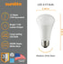 Sunlite LED A Type Household 12W (75W Equivalent) Light Bulb Medium (E26) Base, Daylight...