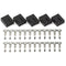 CRJ Female 4-Pin (3+1) PWM PC Fan 2.54mm Housing and Crimp Connector Set (5-Pack)...