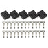 CRJ Female 4-Pin (3+1) PWM PC Fan 2.54mm Housing and Crimp Connector Set (5-Pack)...
