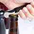 Pulltap's Double-Hinged Waiters Corkscrew, Black and Stainless Steel...