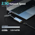 2.5G USB to Ethernet Adapter, USB 3.0 to RJ45 Ethernet Adapter, Gigabit LAN Adapter for Nintendo Switch, Xbox 360, Laptop, Computer, Mac, Chromebo...