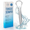 AILE Tongue Scraper, 100% Useful Surgical Stainless Steel Tongue Cleaner for Both Adults and Kids, Professional Reduce Bad Breath Metal Tongue Scr...