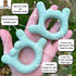 I Love You Silicone Hand Teether by Sawyer Bear Baby Gear, Teethers for Babies 3-6 Months, Soft Teething Toys 6-12 Months bpa Free, Massaging Teet...