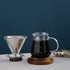 Glass Range Coffee Server For Pour Over Coffee & Tea - 800ml/27oz Ovalware Microwave Safe & Heatproof 2.5mm Thick Glass Body...