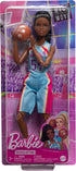 Barbie Careers Fashion Doll & Accessories, Made to Move Brunette Basketball Player Wearing Removable Uniform with Ball, 22 Bendable Joints...