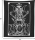 The Goddess Hecate Tarot Card Tapestry (Black & White) - Triple Moon Goddess of Witchcraft Hekate Wheel Pagan Witch Wall Hanging (60" x 50")...