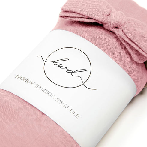 Baby Want Designs Neutral Swaddles for Newborns & Bow — 47x47 Inches 70% Viscose Derived from Bamboo & 30% Organic Cotton Swaddle Blankets — Premi...