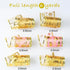 Gold Ribbon for Christmas Tree 2.5 Inch 6 Rolls 36 Yards Gold Christmas Ribbon Gold Ribbon,Wired Holiday Party Ribbons Assorted Patterns Decoratio...