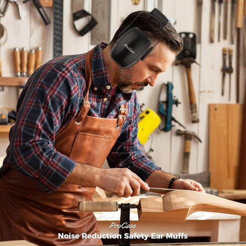 ProCase Noise Reduction Safety Ear Muffs, NRR 32dB Noise Cancelling Ear Protection Headphones, Hearing Protection Ear Defenders for Shooting Gun R...