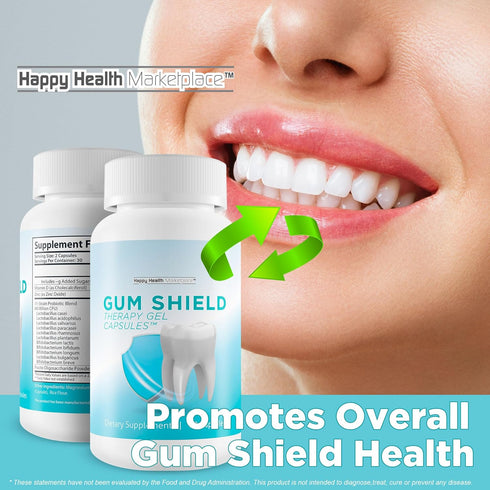 Gum Shield Therapy Gel Capsules - Our Best Oral Probiotics for Teeth and Gums - Dental Probiotics for Teeth and Gums - Dental Probiotics for Bad B...