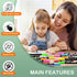 Chalk Markers - 12 Vibrant, Erasable, Fine Tip, Includes 3 Metallic Liquid Chalk Markers - Wet Erase Markers Fine Point - Chalk Board Pens for Acr...