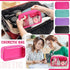 Hushee 4 Pcs Clear Nylon Makeup Bag for Women Christmas Gifts Preppy Cosmetic Bag PVC Travel Toiletry Bag Zipper Pouch Waterproof Storage Organize...