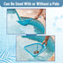 UNCO- Pool Skimmer Net with Pole, 25", Hot Tub Skimmer Net, Leaf Skimmer with Pole, Pond Skimmer Net, Pool Net with Pole, Pool Skimmer Net with Po...