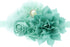 My Lello Headband Shabby Fabric Flower Cluster Baby - Infant - Toddler - Girl Stretchy Elastic Aqua...