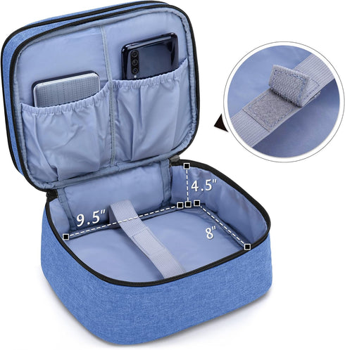 LUXJA Carrying Bag Compatible with DR.J Mini Projector, Portable Case for Mini Projector and Accessories (Fits Most Major Mini Projectors), Blue...