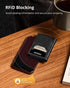 YESIIW Slim Wallet for Men - Pop up Card Holder Mens Wallet with RFID Protection Leather Wallets with ID Window and Metal Case Black...