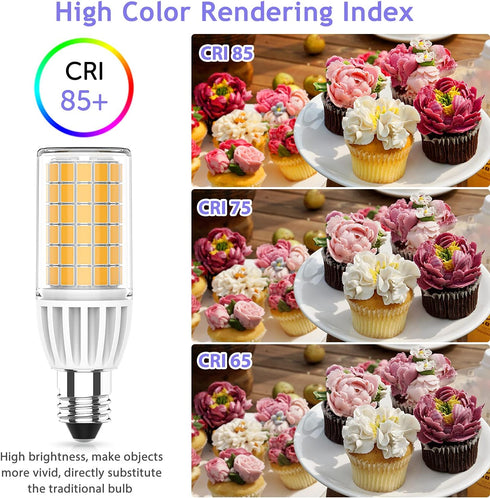 E11 LED Bulb 5W Dimmable, 50W or 60W E11 Halogen Bulb Replacement, Warm White 3000K, E11 Mini Candelabra Base, JD T3/T4 360 Degree Beam Angle E11 ...