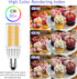 E11 LED Bulb 5W Dimmable, 50W or 60W E11 Halogen Bulb Replacement, Warm White 3000K, E11 Mini Candelabra Base, JD T3/T4 360 Degree Beam Angle E11 ...