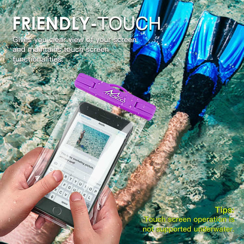 MoKo Waterproof Phone Pouch 4Pack, Underwater Phone Case Dry Bag with Lanyard Compatible with iPhone 14 13 12 11 Pro Max X/Xr/Xs Max/SE 3, Galaxy ...