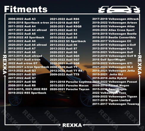 Rexka 30pcs T25 Fender Liner Splash Shield Bumper Cover Self Tapping Torx Screw Compatible with N90974701 Volkswagon Audi Porsche...