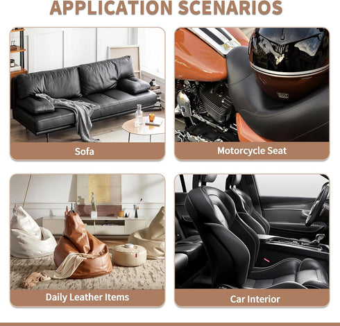 ONine Leather Repair Patch?Self-Adhesive Couch Patch?Multicolor Available Scratch Leather 8X11 Inch Peel and Stick for Sofas, Car Seats Hand Bags ...