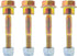 PAOSDKSUI (4/Pack) 580790401, 588077502 Shear Pin Bolts & Nuts Kit for Husqvarna 2 Stage Snow Blowers/Throwers...
