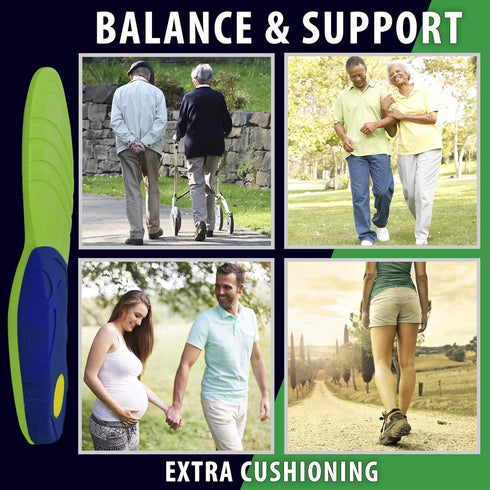 FootMatters Stabilizer Orthotic Insoles - Arch Support, Metatarsal and Heel Cradle - Large - FSA/HSA Eligible...