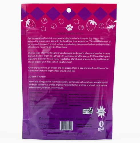 Very Berry 3oz - Small Breed Dog Treats - Soft & Chewy, Antioxidant Rich, Training & Little Rewards...