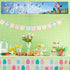 Probsin He is Risen Banner 120" x 20" Happy Easter Banner Decorations Party Supplies Eggs Cross Home Decor with Brass Grommets for Outside Indoor ...
