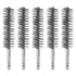 5Pcs Bore Brush Stainless Steel 22mm Dia Cleaning Twisted Wire Brush Tube Pipe Cleaner with Handle 1/4 Inch Hex Shank for Tubes, Ports, Bearings...
