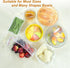 Plastic Bowl Covers Elastic Reusable Fresh Keeping Bags/100ps, Plastic Food Covers Stretch Reusable, Reusable Bowl Covers for Bread Proofing, Disp...