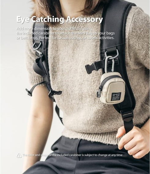 Ringke Mini Pouch Block, Mini Bag for Universal Wireless Ear Buds, Durable Waterproof Keychain Accessories Small Pouch Bags Compatible with AirPod...
