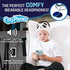 CozyPhones Over The Ear Headband Headphones - Kids Headphones Volume Limited with Thin Speakers & Super Soft Fleece Headband - Ivory Panda......