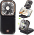 Portable Mini Fan - 5 in 1 with Power Bank, Phone Holder, Handheld & Desk Fan - USB Rechargeable, 3000 mAh Power Bank, 3 Speed Adjustable, Neck La...