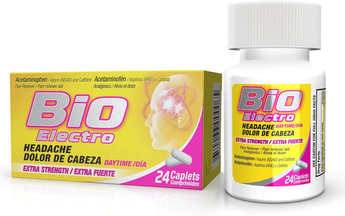 Extra Strength Pain & Headache Reliever Tablets Aspirin, & Caffeine, 24 Count...