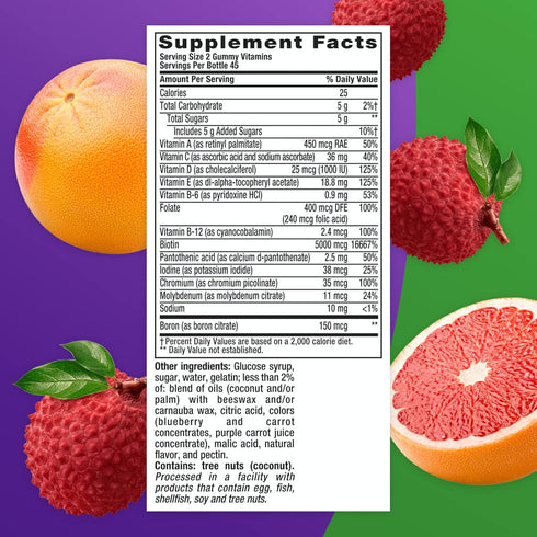 Vitafusion Multi+ Immune Support* – 2-in-1 Benefits & Flavors – Adult Gummy Vitamins with Vitamin C, Zinc, Daily Multivitamins, 90 Count...